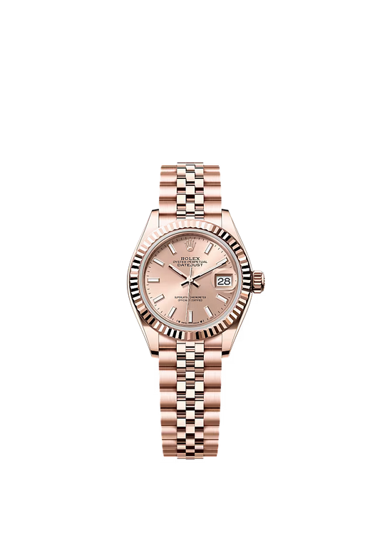 Women’s Rolex Lady-Datejust 28 mm Everose Gold – Rosé-Coloured Dial with Jubilee Bracelet, Reference 279175 - Zeuskicks