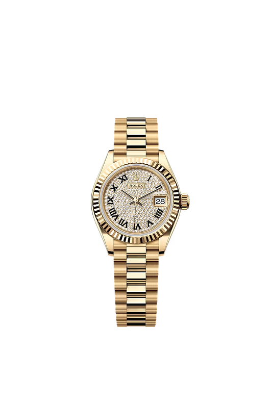 Women’s Rolex Lady-Datejust 279178 18 kt Yellow Gold Diamond-Paved Dial - Zeuskicks