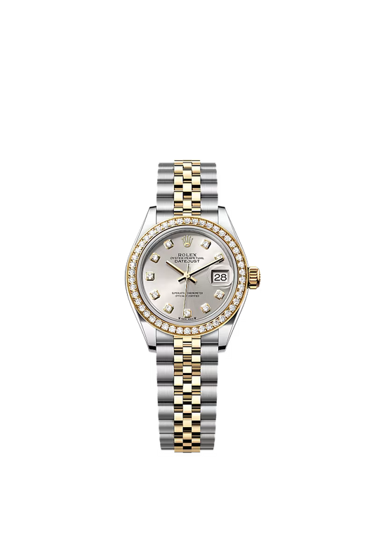 Ladies’ Rolex Lady-Datejust 28 mm Oystersteel & Yellow Gold – 279383RBR – Silver Dial with Diamonds - Zeuskicks