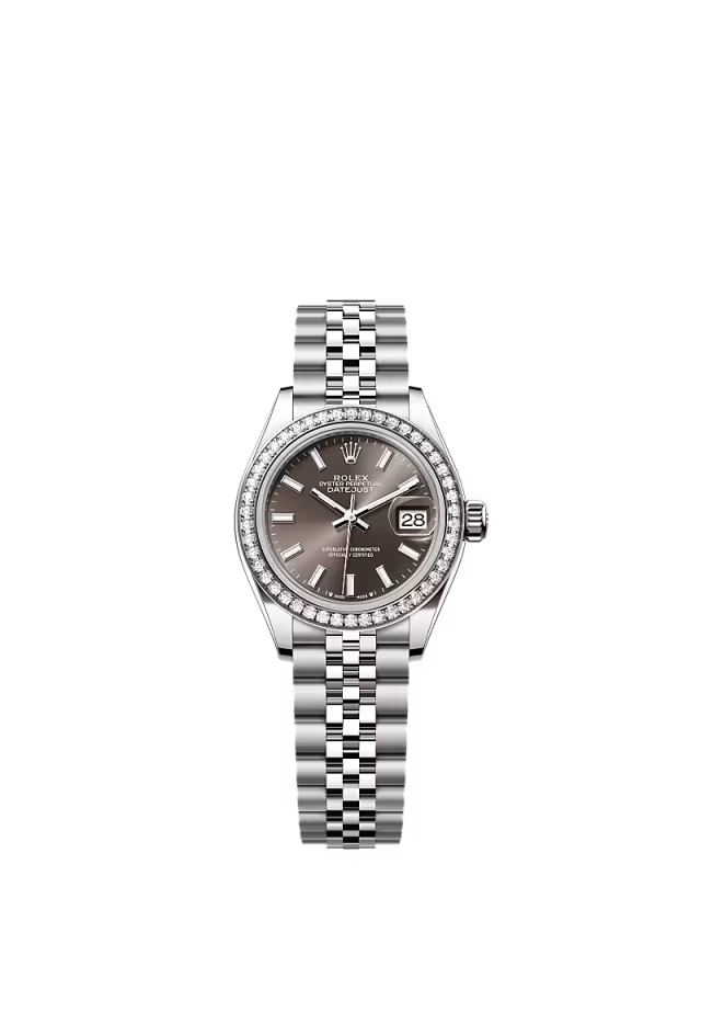 Ladies’ Rolex Lady-Datejust 28 mm 279384RBR Oystersteel & White Gold Watch – Diamond Bezel - Zeuskicks