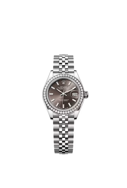 Ladies’ Rolex Lady-Datejust 28 mm 279384RBR Oystersteel & White Gold Watch – Diamond Bezel - Zeuskicks