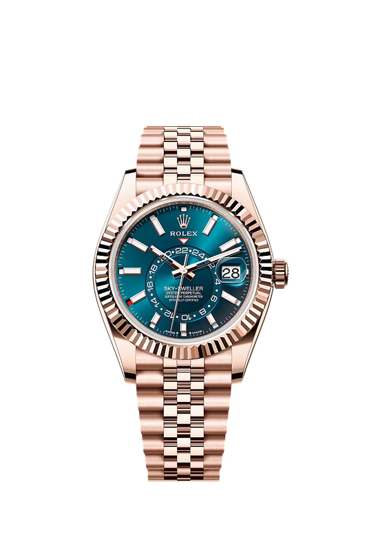 Men’s Rolex Sky-Dweller 42 mm Everose Gold Automatic Watch - Zeuskicks
