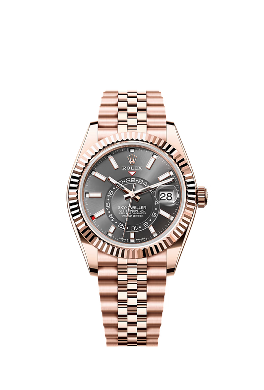 Men’s Rolex Sky-Dweller 336935 Slate Dial 18 kt Everose Gold - Zeuskicks