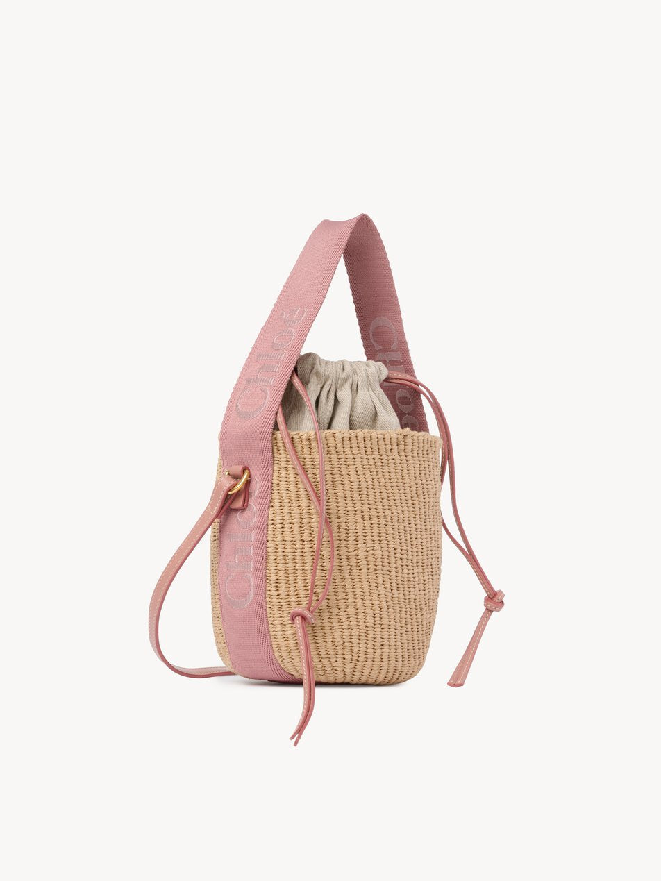 CHLOE Small Woody basket in natural fibers Nougat by CHLOE