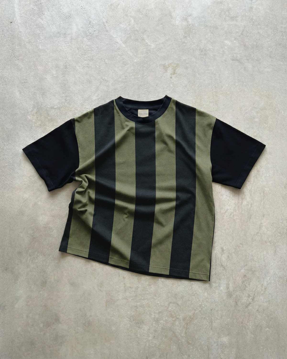 Matcha | Retro Striped Box Tee by esthreall