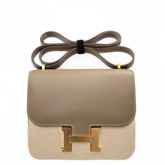 Hermès Constance 19 – Epsom 18 Etoupe (2021, Gold Hardware)