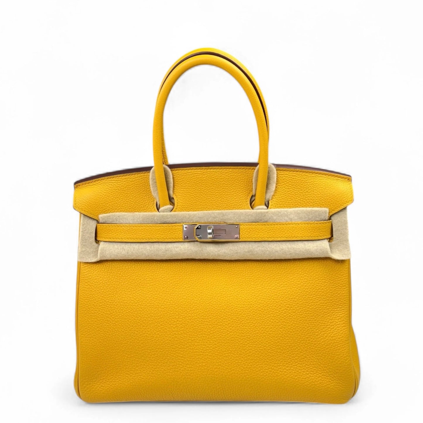 Hermès Birkin 30 – Jaune Amber Togo Leather with Palladium Hardware - Zeuskicks