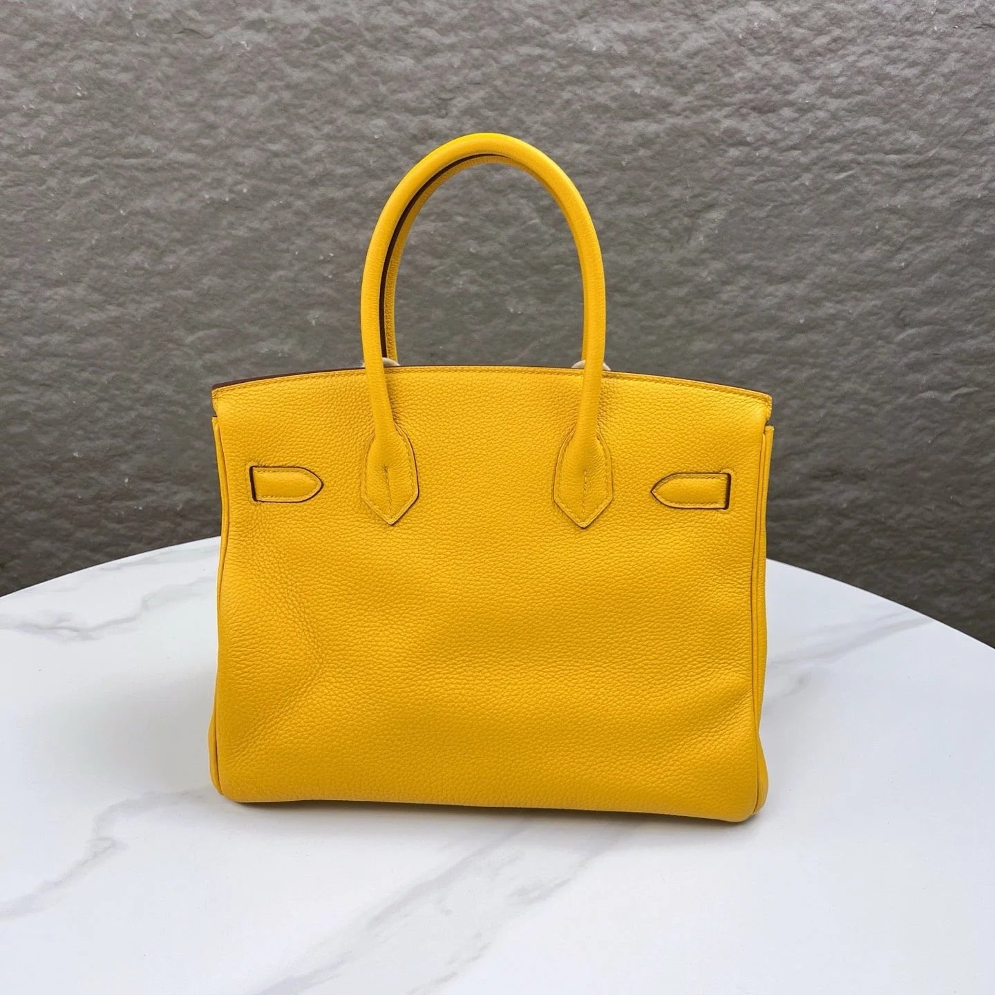 Hermès Birkin 30 – Jaune Amber Togo Leather with Palladium Hardware - Zeuskicks