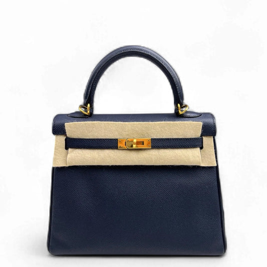Hermès Kelly 25 Epsom – 2Z Blue Nuit with Gold Hardware - Zeuskicks