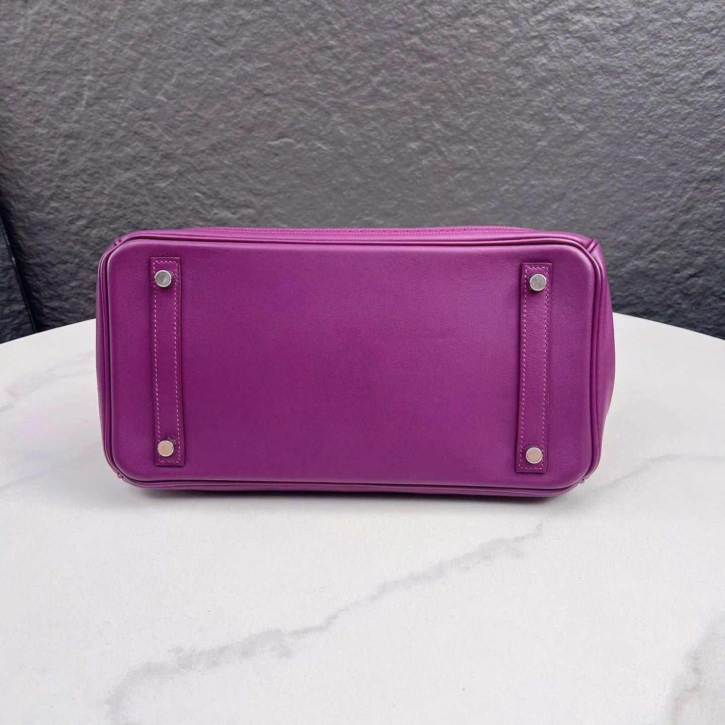 Hermès Birkin 30 – Lace Design in Anemone Purple Togo Leather (2014, Silver Hardware)