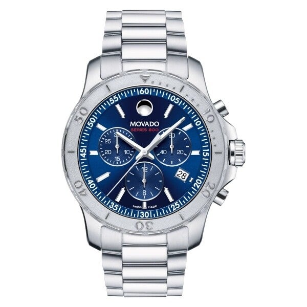 Movado Series 800 Chronograph 2600151 Blue Dial 42 mm Watch