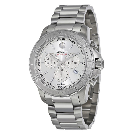 Movado Series 800 Chronograph 2600111 Silver Dial 42 mm Watch