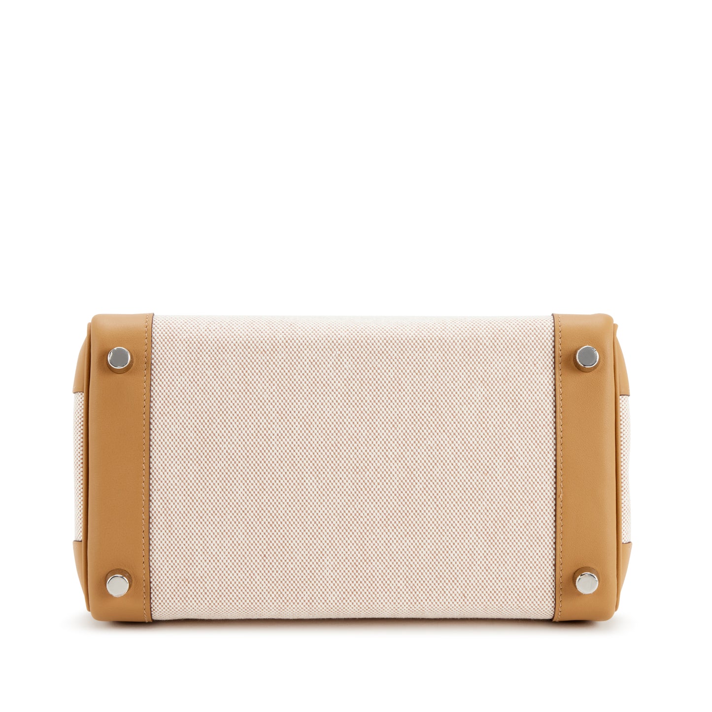 Hermès Birkin 25 – Biscuit Swift & Ecru Toile with Palladium Hardware