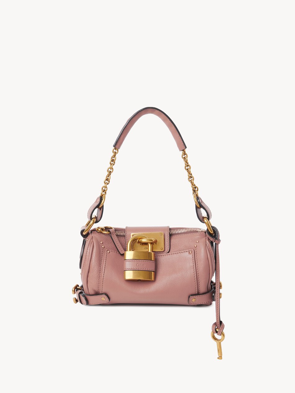 CHLOE Small Paddington chain bag in grained leather Nougat by CHLOE