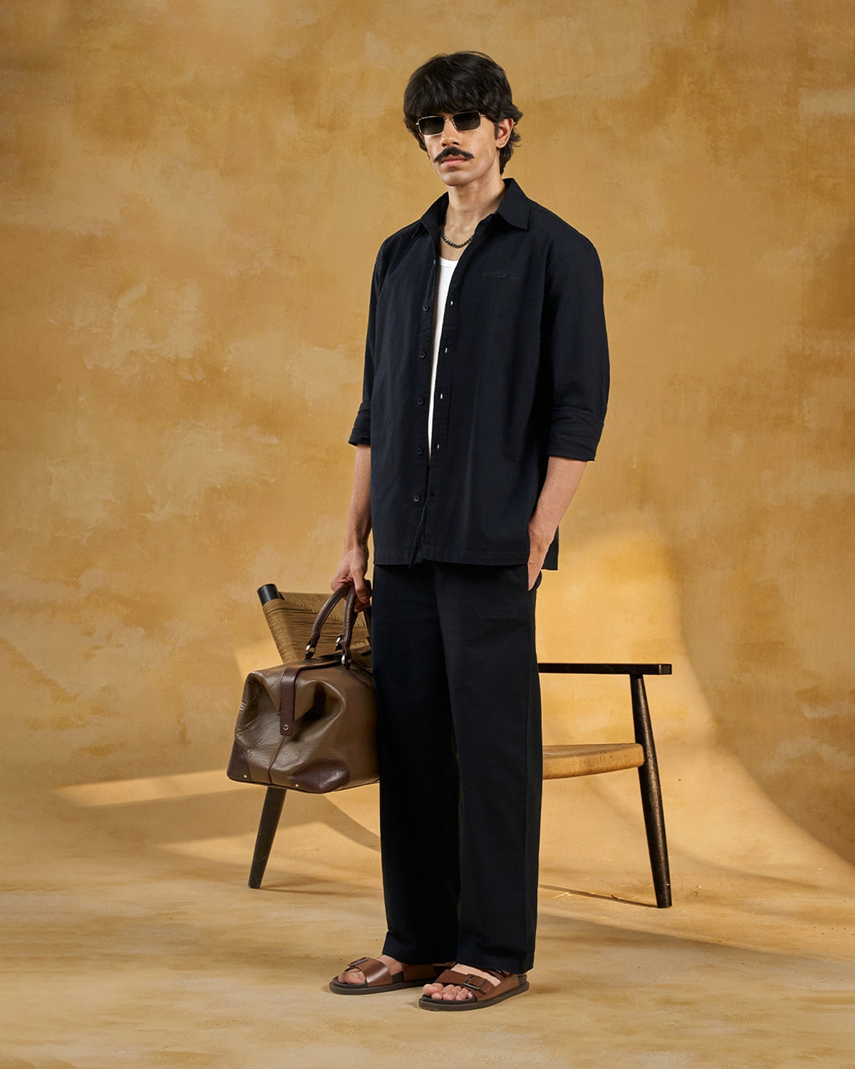 Co-ord Straight Pant Navy by DEADBEAR