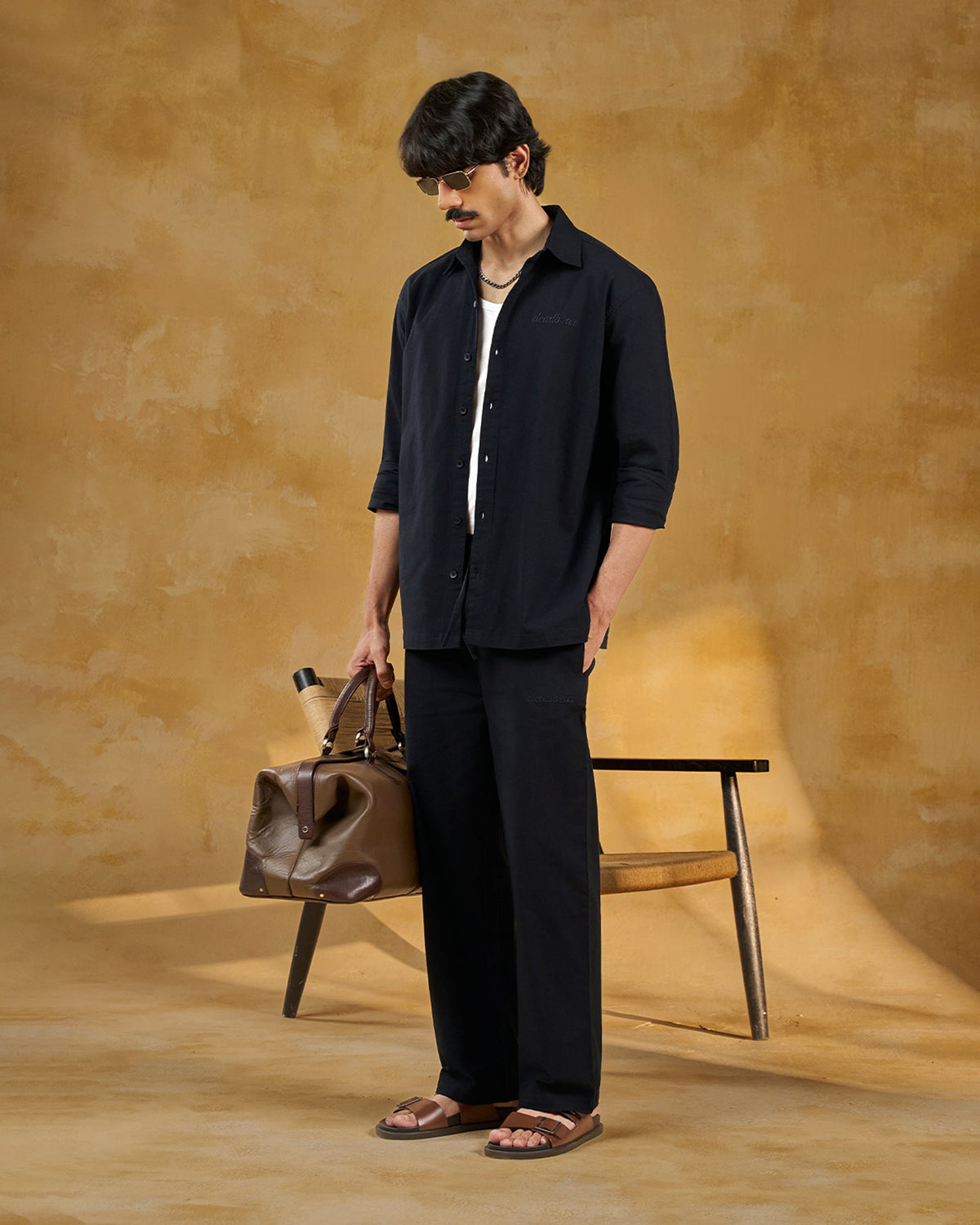 Co-ord Straight Pant Navy by DEADBEAR