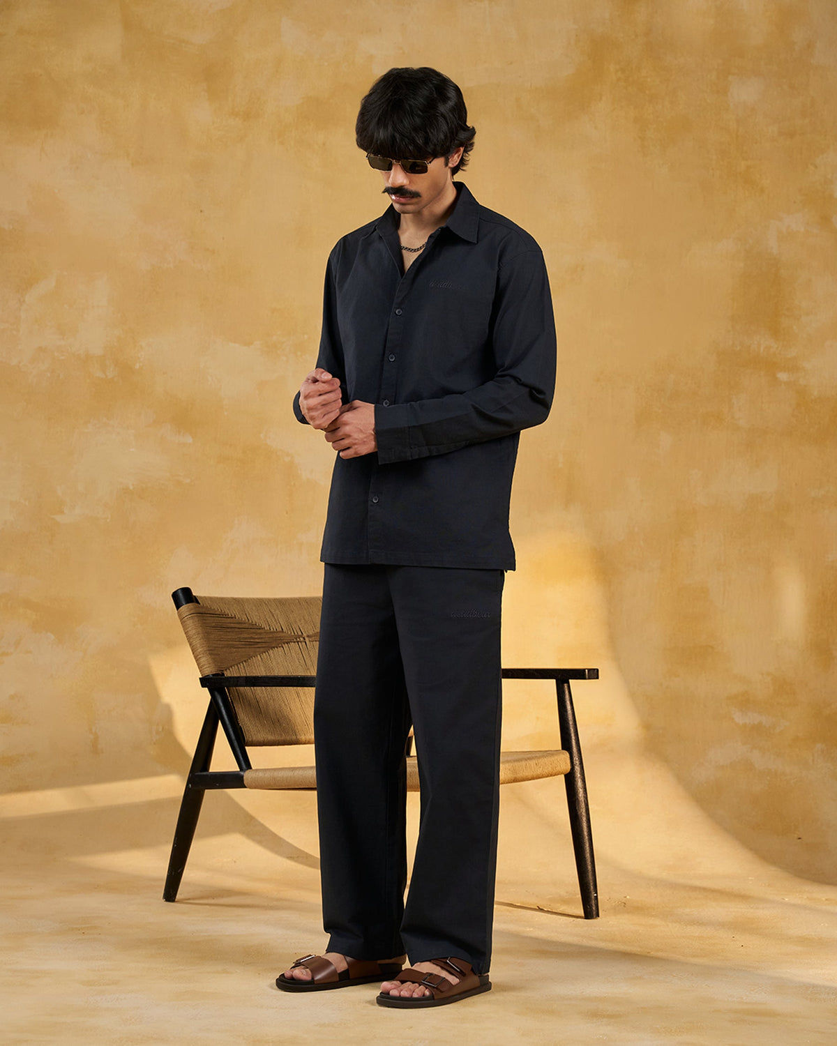 Co-ord Straight Pant Navy by DEADBEAR