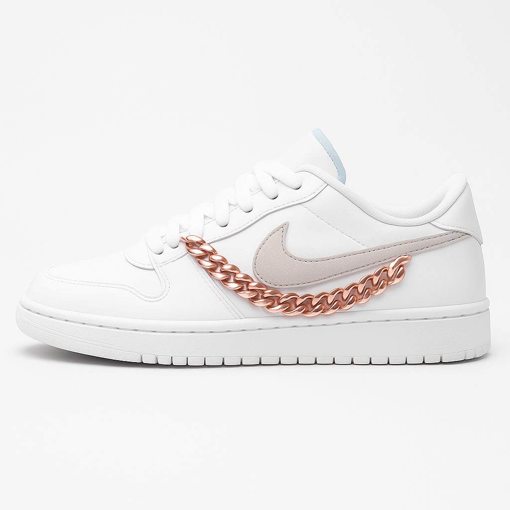Gold Cuban Link Shoe Chains | Premium Sneaker Accessories – KNOTTY by KNOTTY