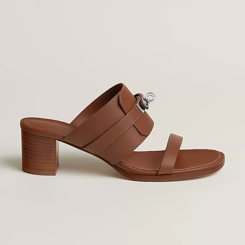 Hermès Ninon 50 Sandals – Calfskin with Kelly Buckle