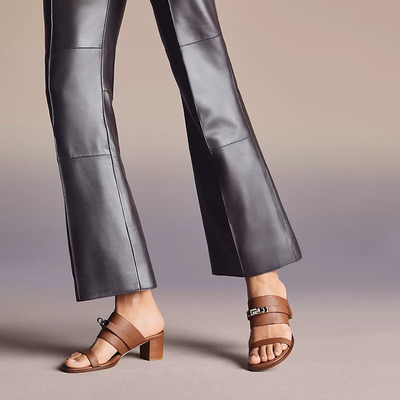 Hermès Ninon 50 Sandals – Calfskin with Kelly Buckle