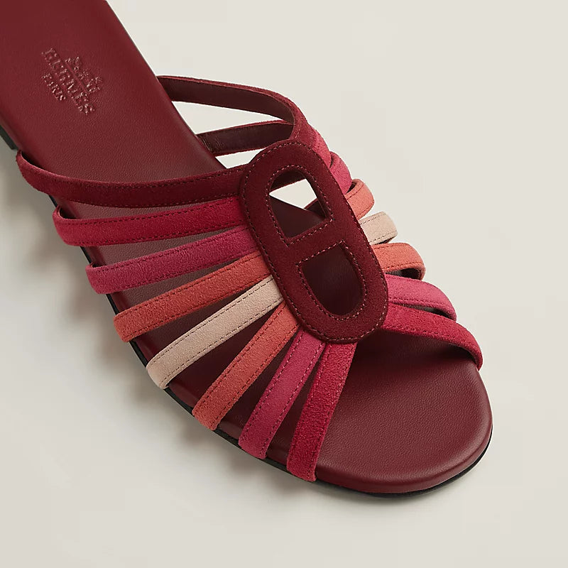 Hermès Noria Sandal – Black Suede