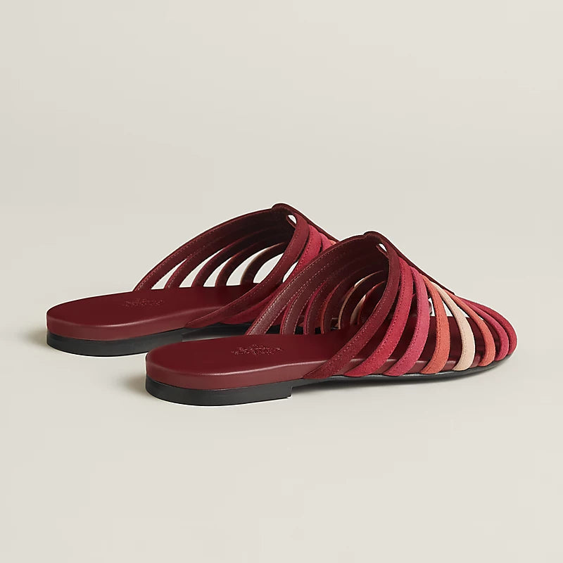 Hermès Noria Sandal – Black Suede