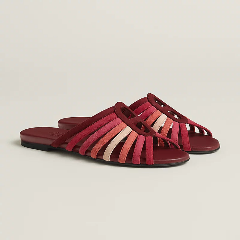 Hermès Noria Sandal – Black Suede