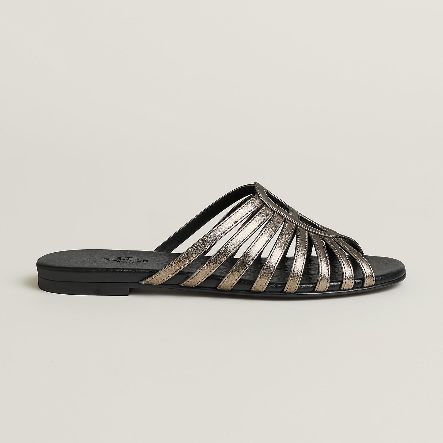 Hermès Noria Sandal – Metallic Nappa Leather