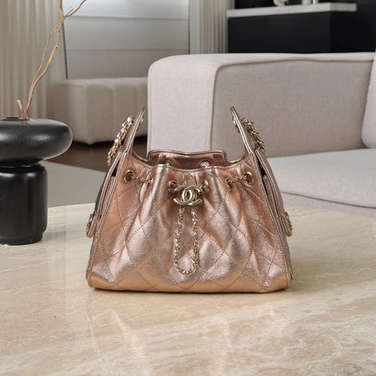 Hermès 25 Hobo Bag Mini – Rose Gold Caviar Leather, Level X - Zeuskicks