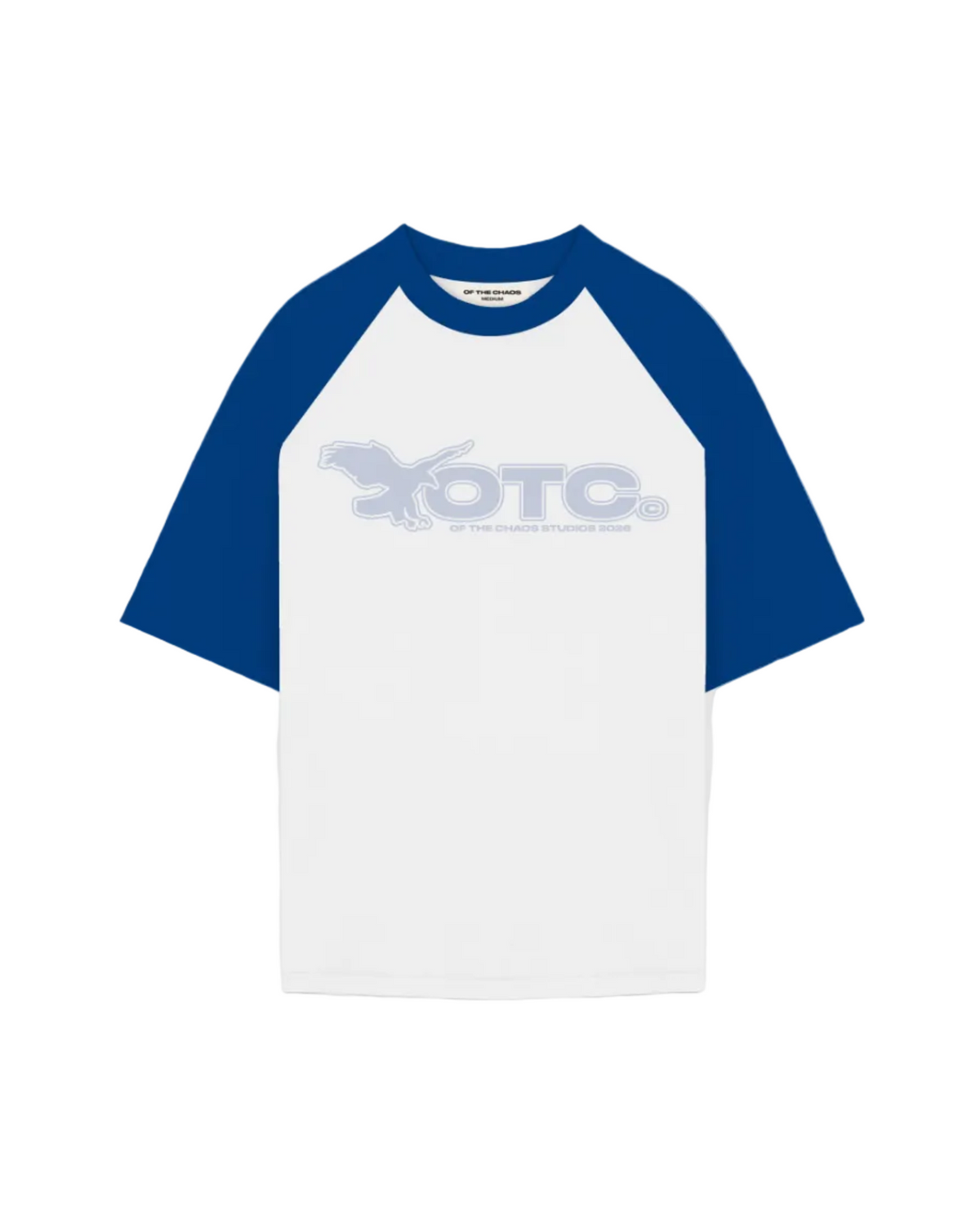SKYLINE RAGLAN T-SHIRT - WHITE/BLUE by Of The Chaos
