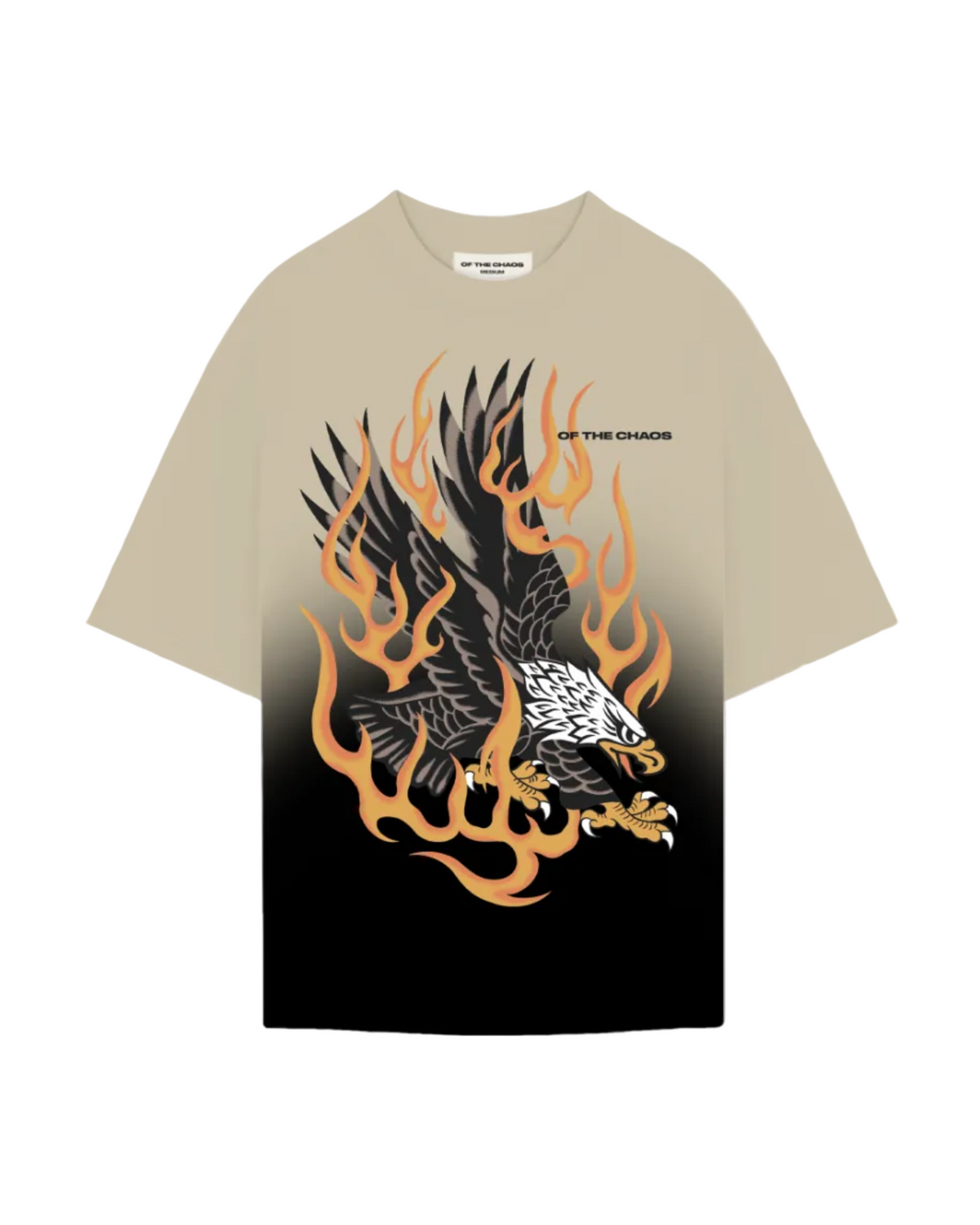 TRIAL BY FIRE OMBRE T-SHIRT - SAND/BLACK by Of The Chaos