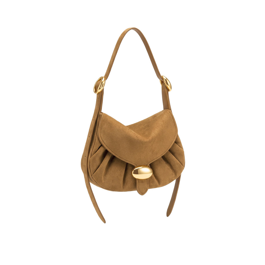JW PEI Avery Faux Suede Draped Hobo Bag - Camel by JW PEI