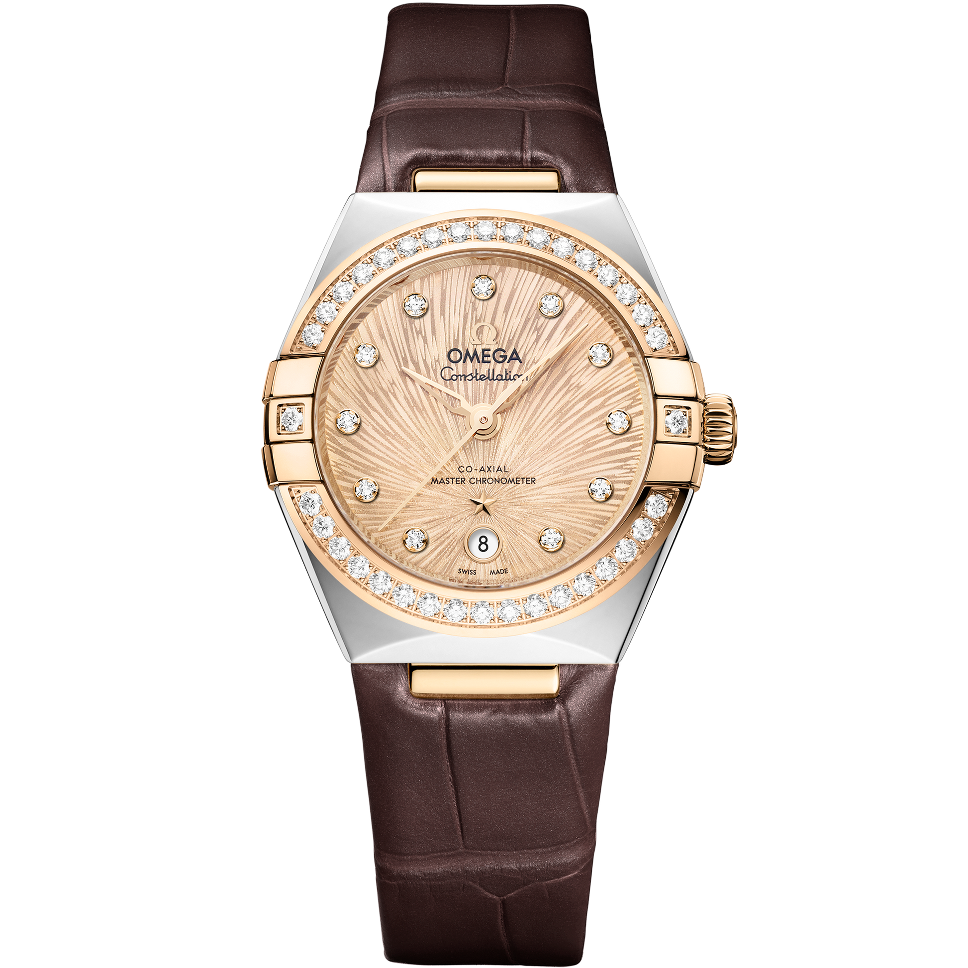 Constellation 29 mm, steel - Moonshine™ gold on alligator - 131.28.29.20.58.001