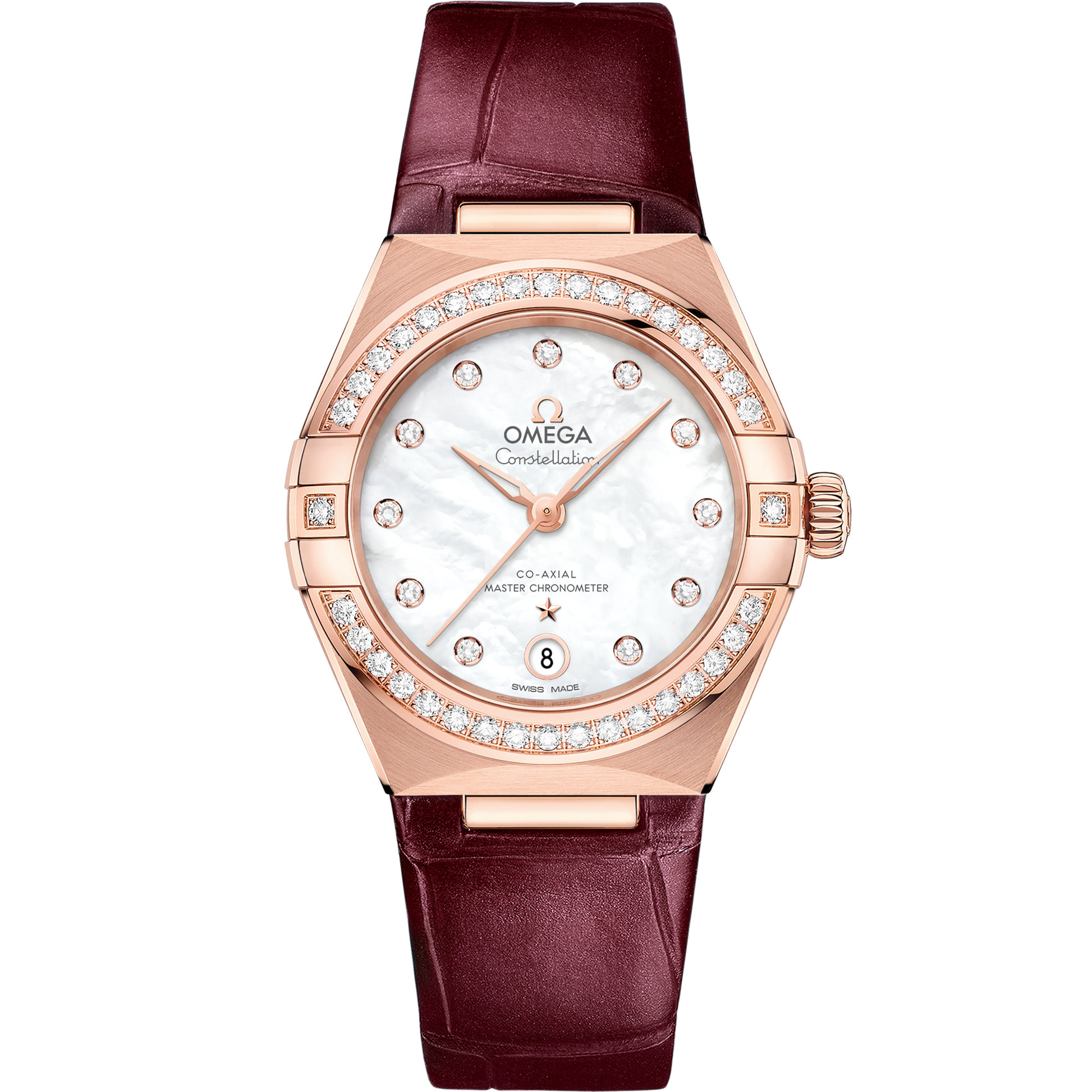 Constellation 29 mm, Sedna™ gold on leather strap - 131.58.29.20.55.002