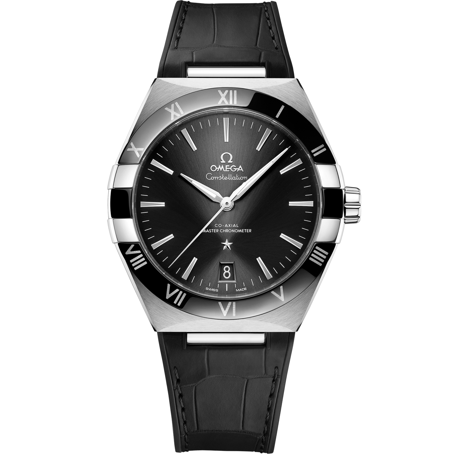 Constellation 41 mm, steel on leather strap - 131.33.41.21.01.001
