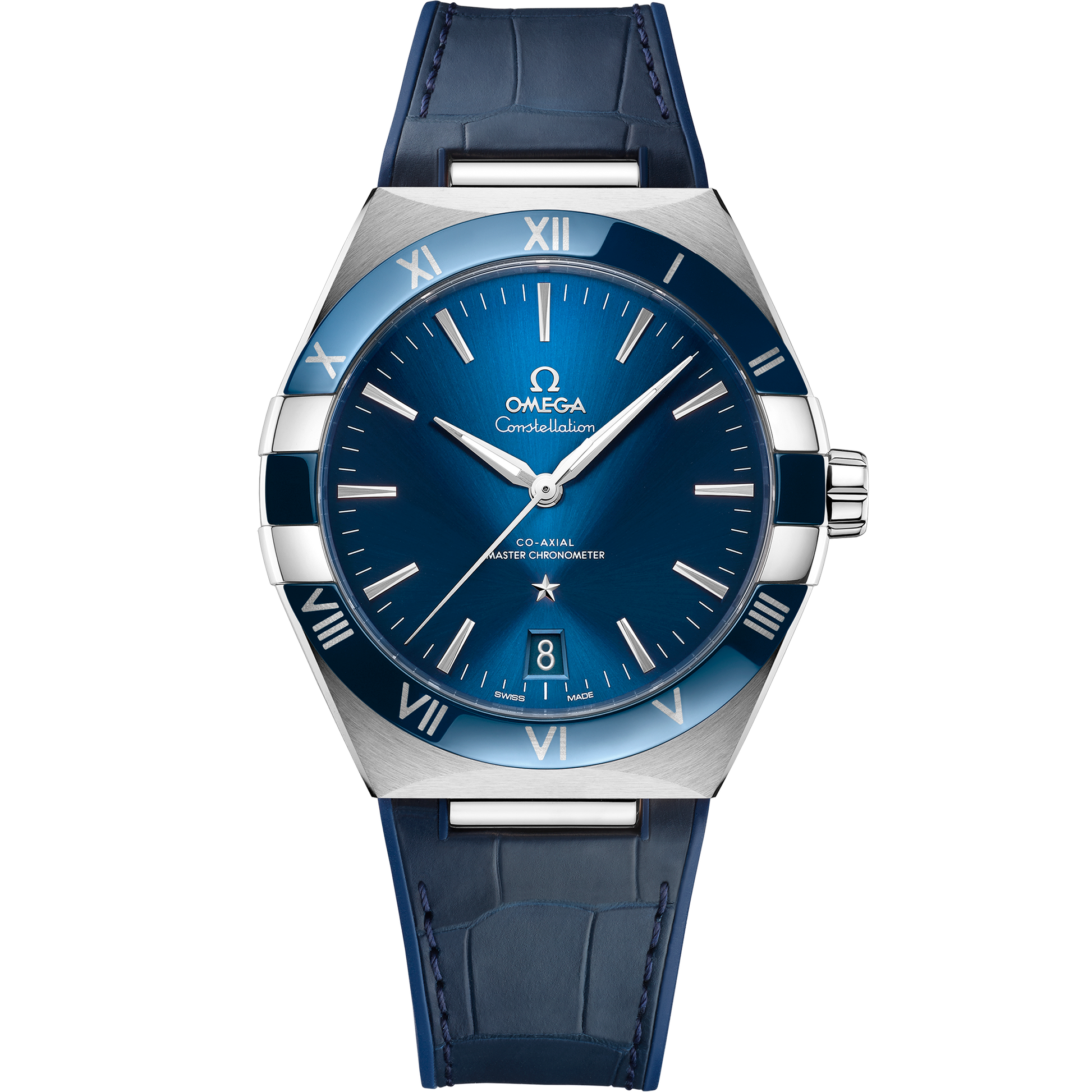 Constellation 41 mm, steel on leather strap - 131.33.41.21.03.001
