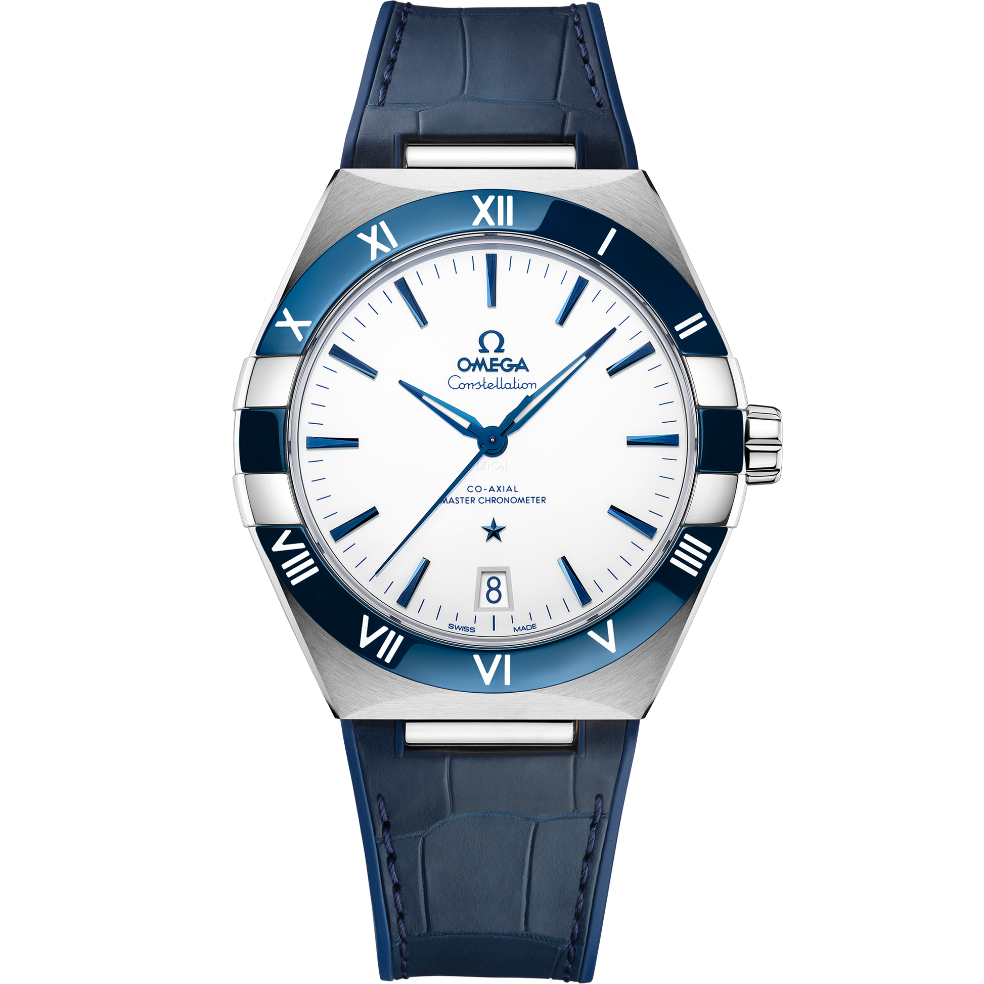 Constellation 41 mm, steel on leather strap - 131.33.41.21.04.001