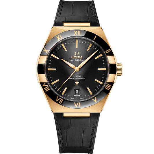 Constellation 41 mm, yellow gold on leather strap - 131.63.41.21.01.001