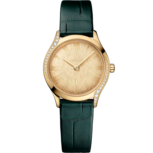 De Ville Mini Trésor 26 mm, Moonshine™ gold on alligator - 428.58.26.60.99.001