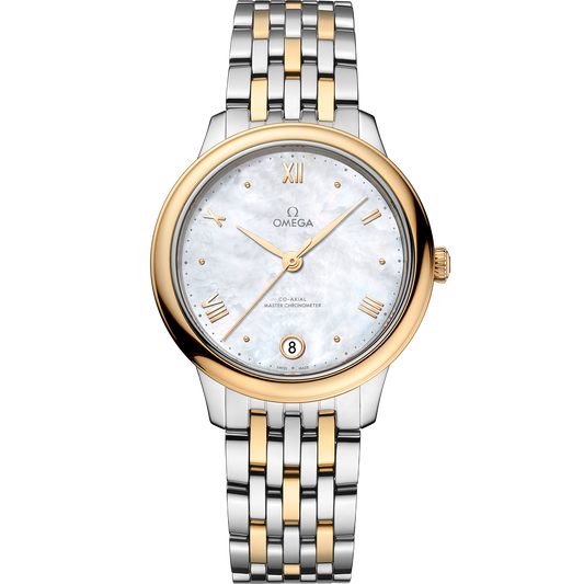 De Ville Prestige 34 mm, steel - yellow gold on steel - yellow gold - 434.20.34.20.05.002