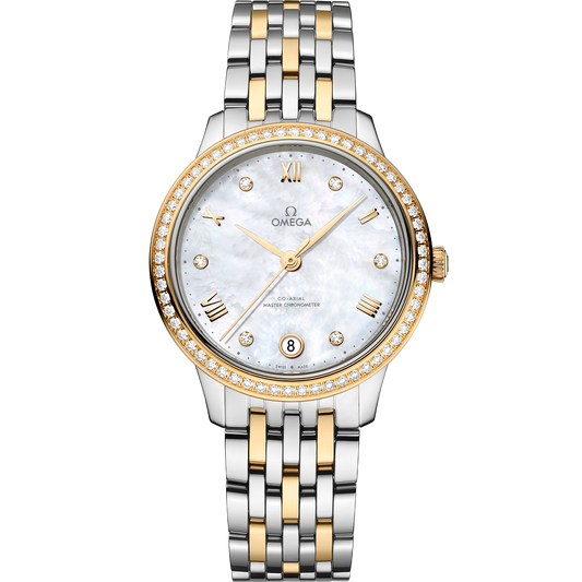 De Ville Prestige 34 mm, steel - yellow gold on steel - yellow gold - 434.25.34.20.55.002