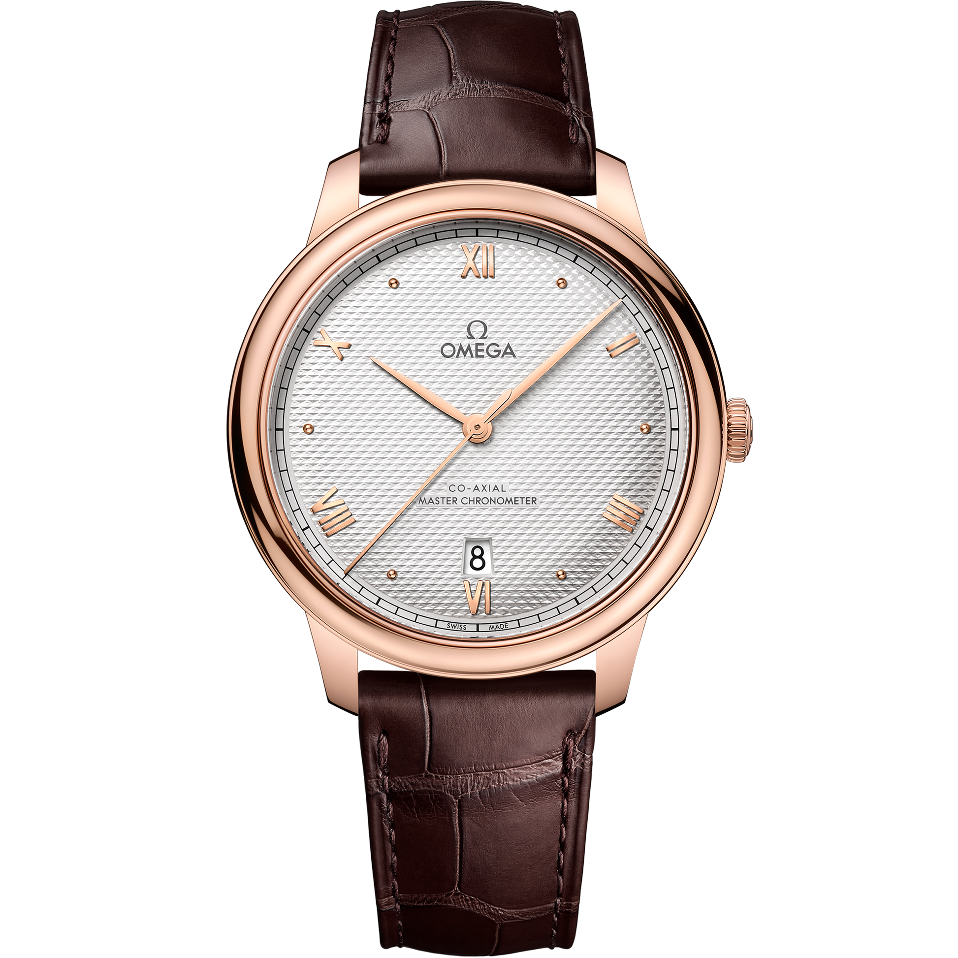 De Ville Prestige 40 mm, Sedna™ gold on leather strap - 434.53.40.20.02.001