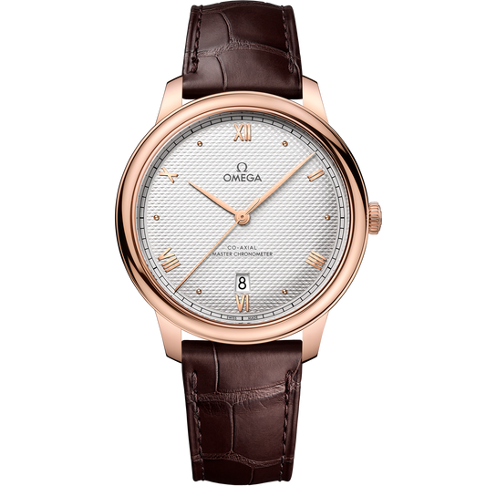 De Ville Prestige 40 mm, Sedna™ gold on leather strap - 434.53.40.20.02.001