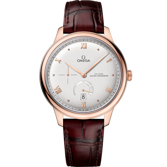 De Ville Prestige 41 mm, Sedna™ gold on leather strap - 434.53.41.21.02.001
