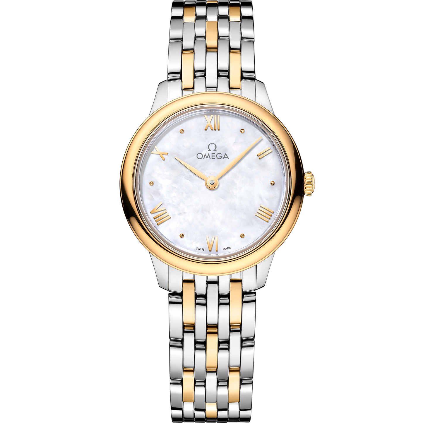 De Ville Prestige 27.5 mm, steel - yellow gold on steel - yellow gold - 434.20.28.60.05.001