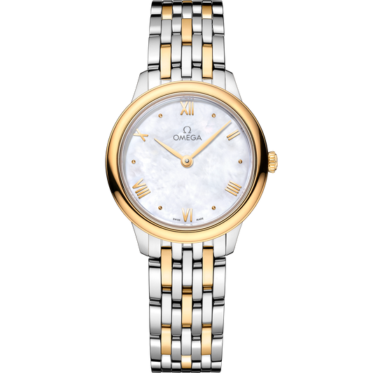 De Ville Prestige 27.5 mm, steel - yellow gold on steel - yellow gold - 434.20.28.60.05.001