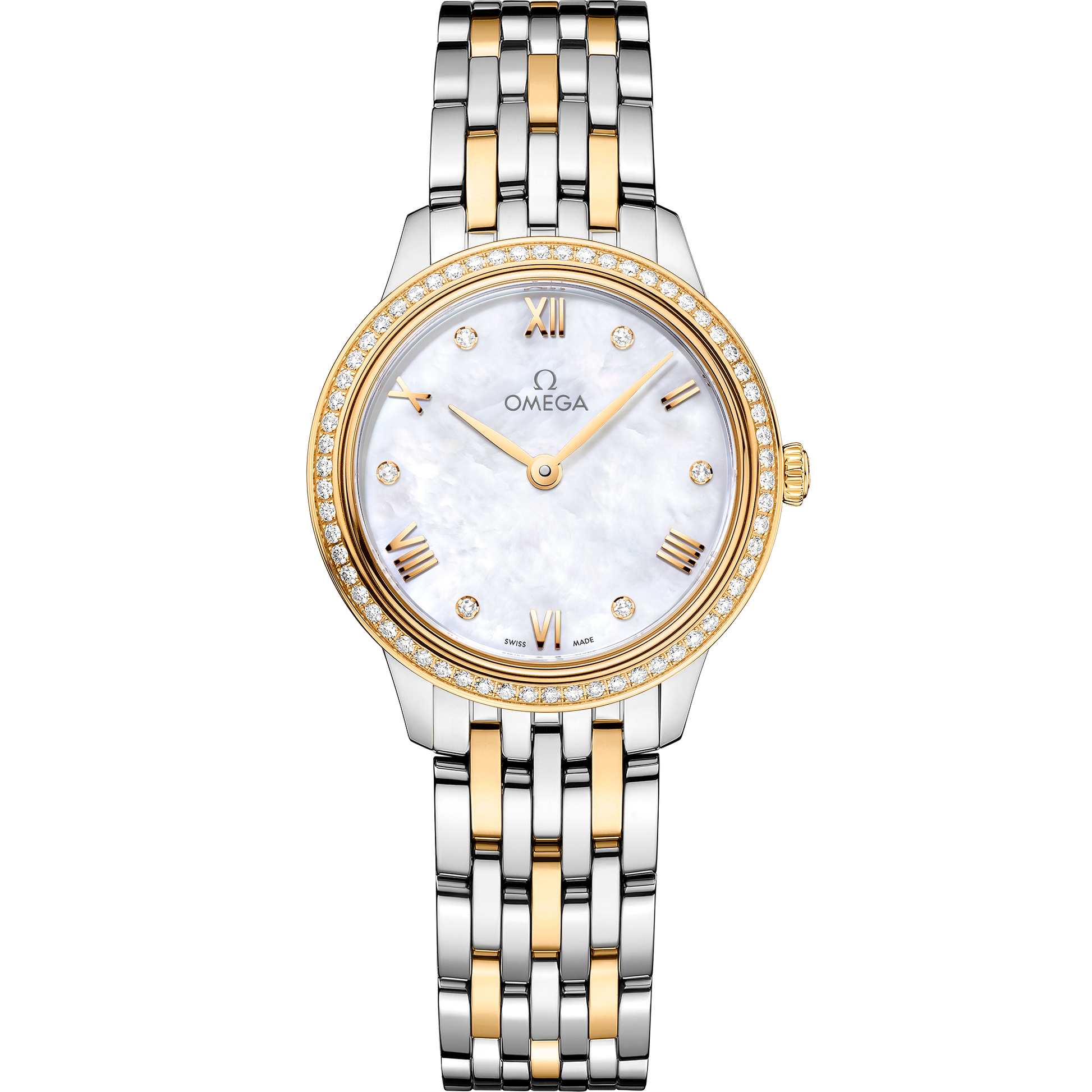 De Ville Prestige 27.5 mm, steel - yellow gold on steel - yellow gold - 434.25.28.60.55.001