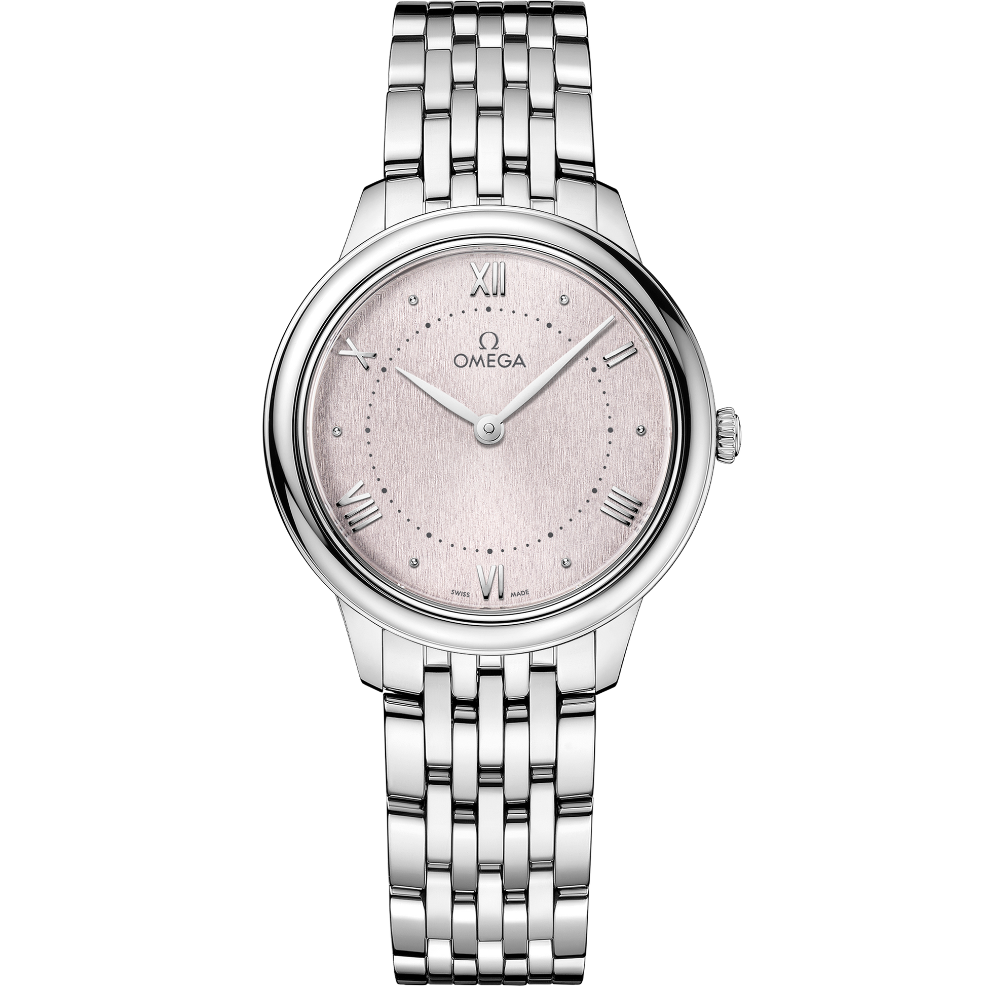 De Ville Prestige 30 mm, steel on steel - 434.10.30.60.02.001