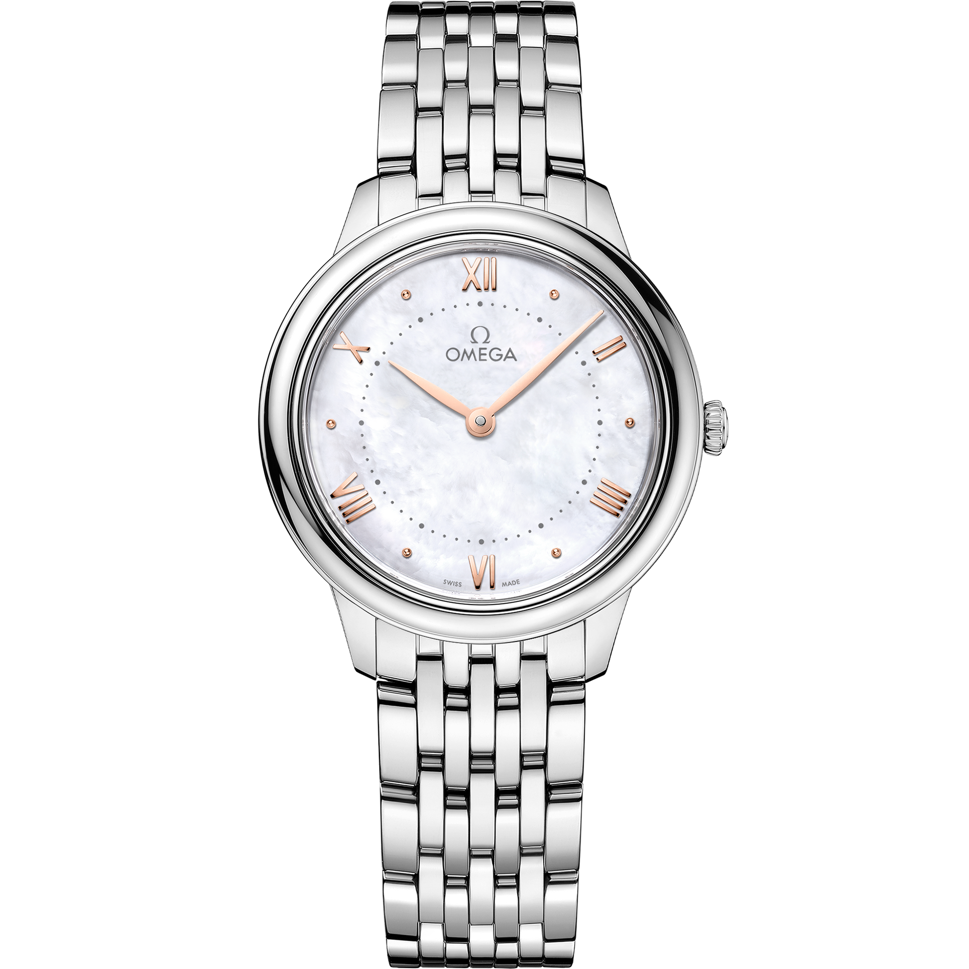 De Ville Prestige 30 mm, steel on steel - 434.10.30.60.05.001