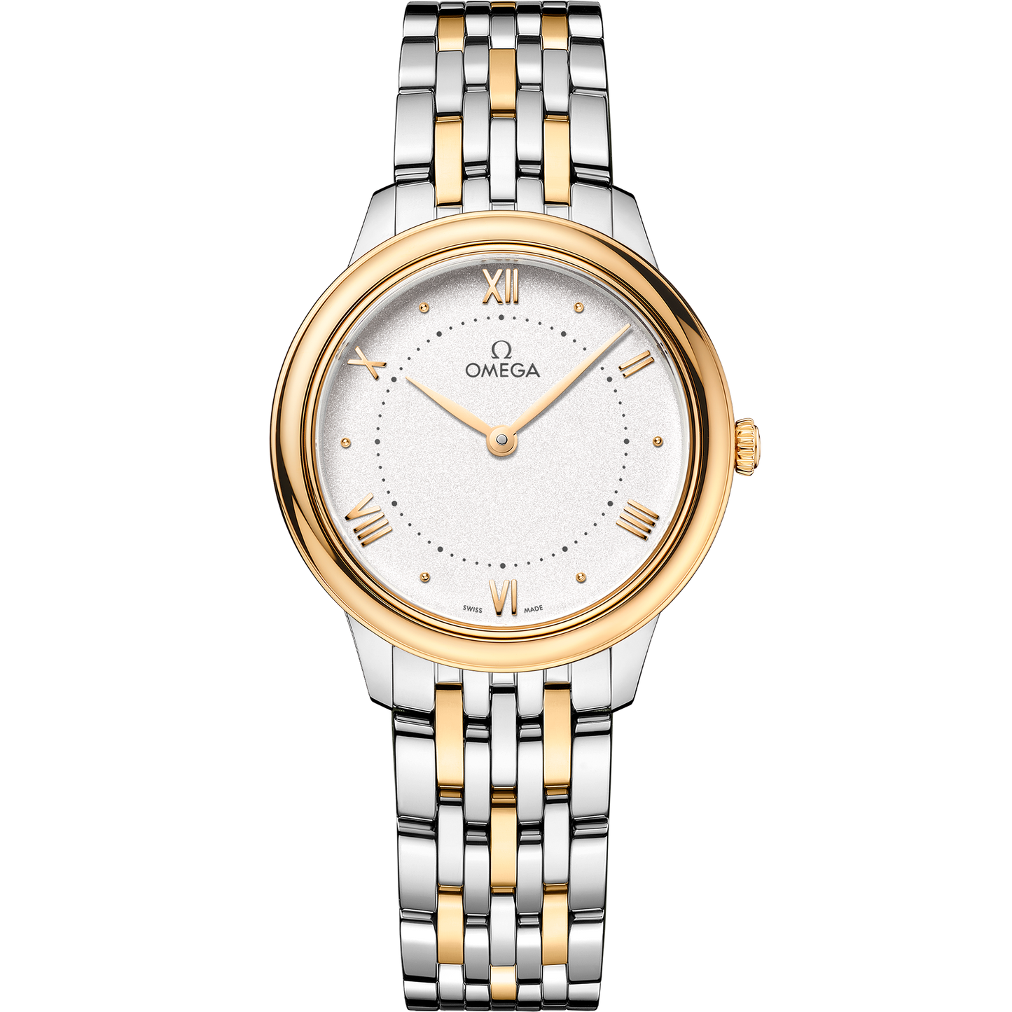 De Ville Prestige 30 mm, steel - yellow gold on steel - yellow gold - 434.20.30.60.02.002